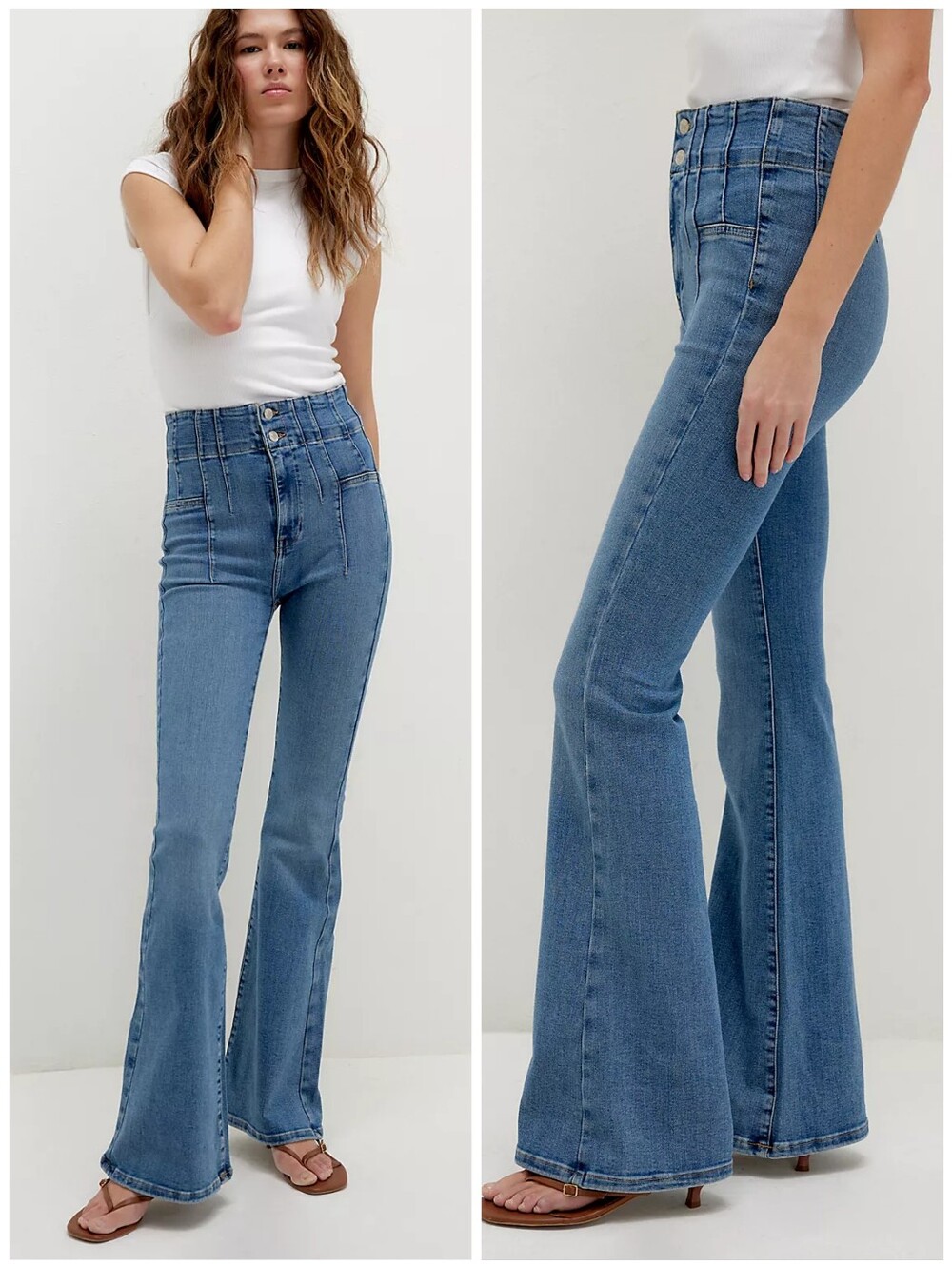 NWT Free People Jayde High Rise Flare Jeans, 30